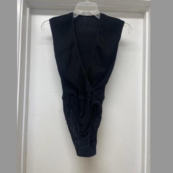 COSABELLA Black Ribbed Bodysuit - Picture 3 of 10